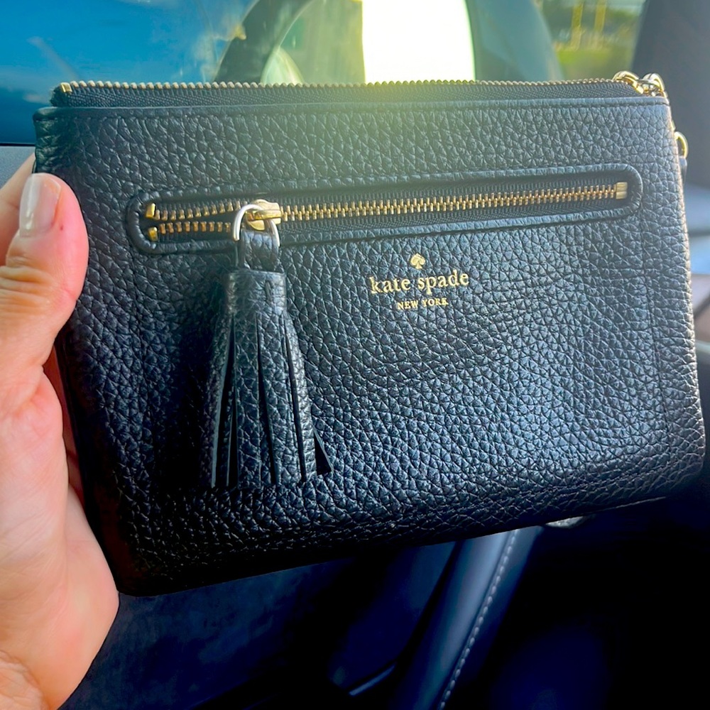 Kate spade black wristlet #accessories